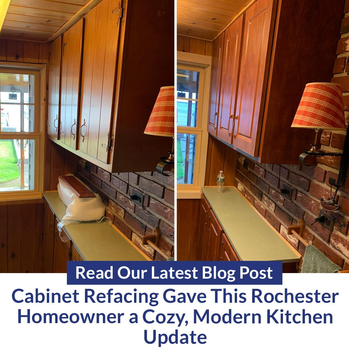 Cabinet Refacing Gave This Rochester Homeowner a Cozy, Modern Kitchen Update